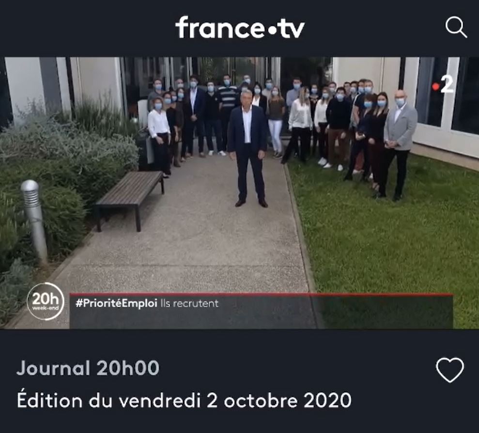 REPLAY : Softway Medical recrute sur France 2 au JT de 20h